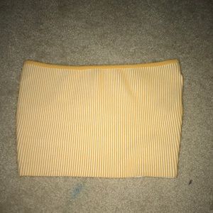 Yellow tube top